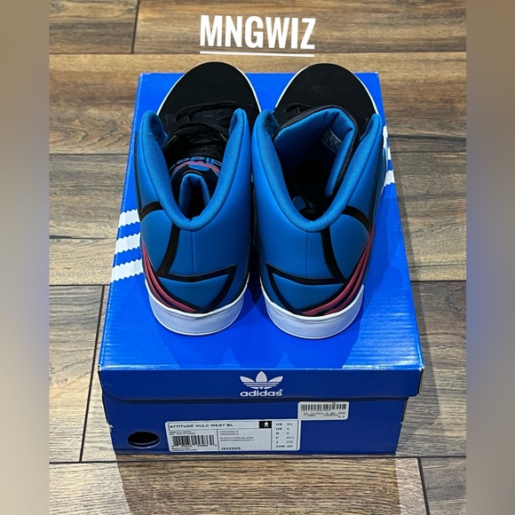 BNWT in Box ADIDAS ATTITUDE VULC WEST BL, Men Size US 9.5 - Picture 2 of 5